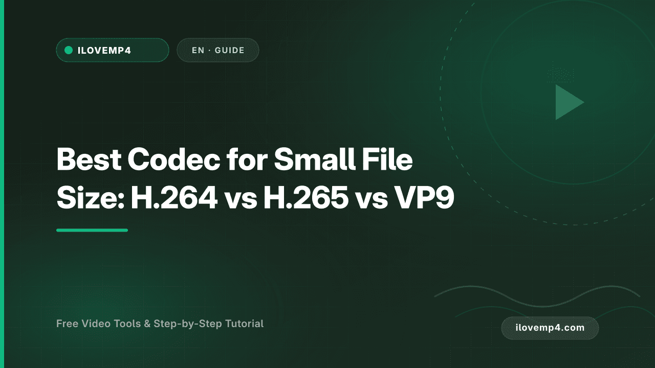 Best Codec for Small File Size: H.264 vs H.265 vs VP9 (2026)