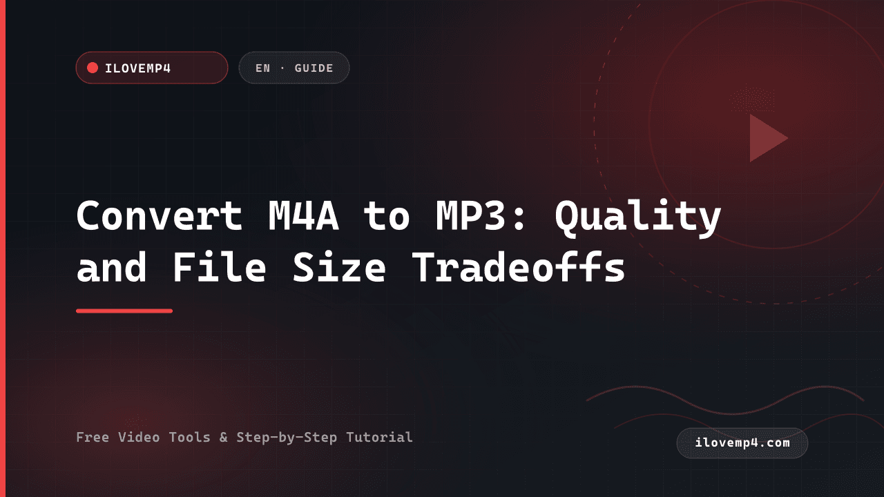 Convert M4A to MP3: Quality and File Size Tradeoffs (2026)