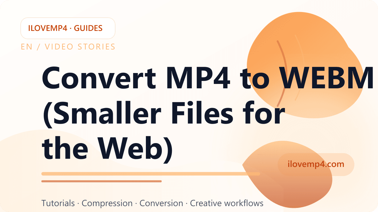 Convert MP4 to WEBM (Smaller Files for the Web)