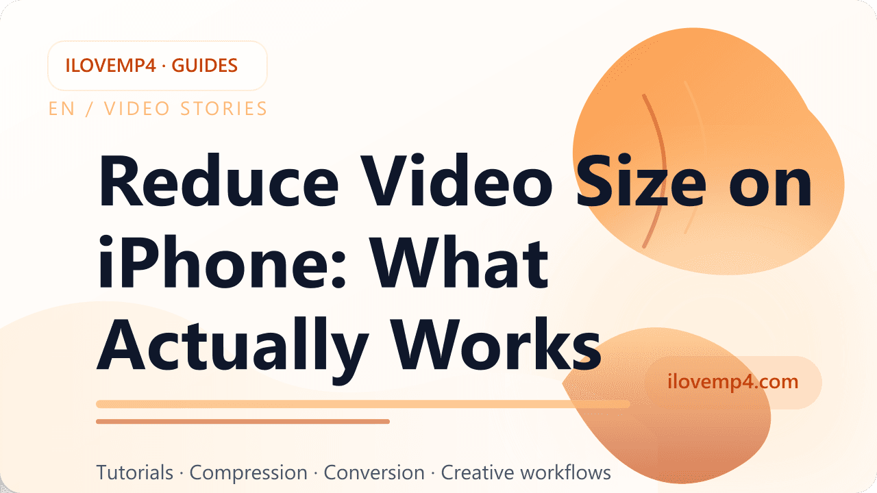 Reduce Video Size on iPhone: What Actually Works (2026)