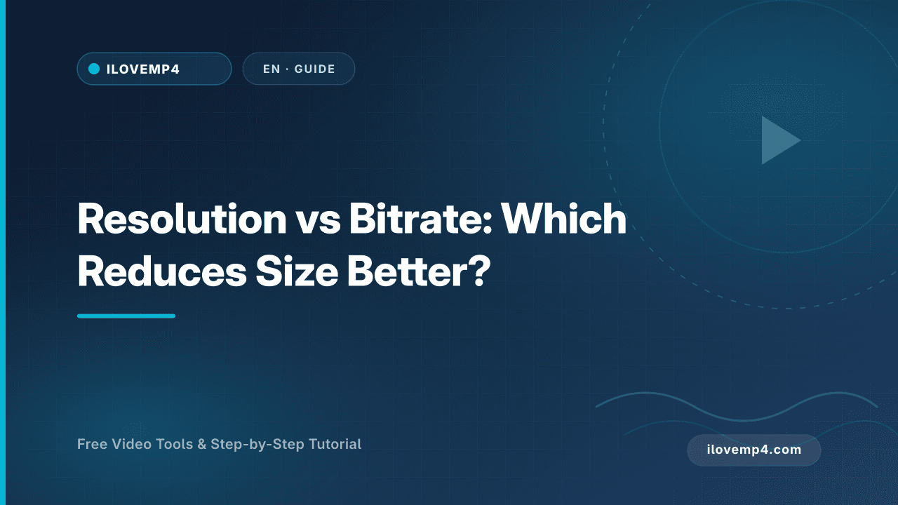 Resolution vs Bitrate: Which Reduces Size Better? (2026)