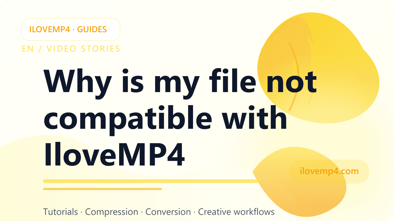 Why is my file not compatible with IloveMP4