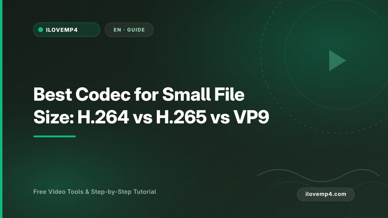 Best Codec for Small File Size: H.264 vs H.265 vs VP9 (2026)