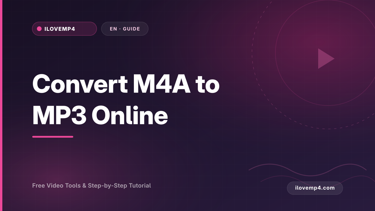 Convert M4A to MP3 Online (Fast Audio Conversion)