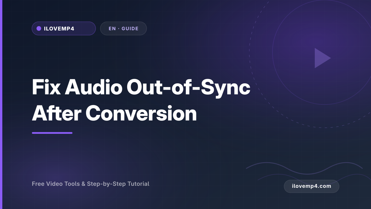 Fix Audio Out-of-Sync After Conversion (2026)