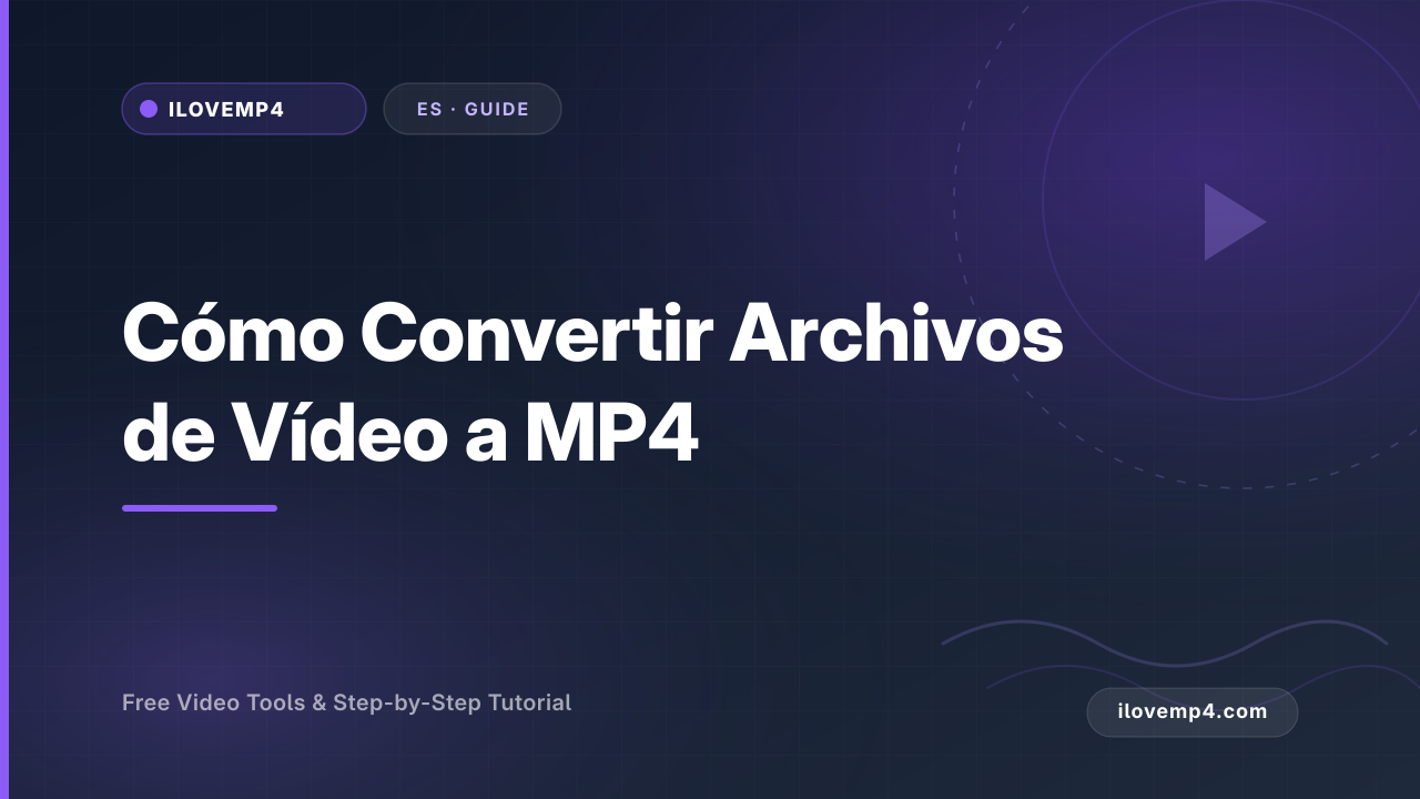 Cómo Convertir Archivos de Vídeo a MP4