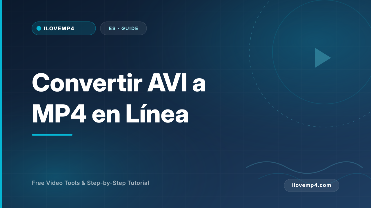 Convertir AVI a MP4 en Línea (Rápido + Compatible)
