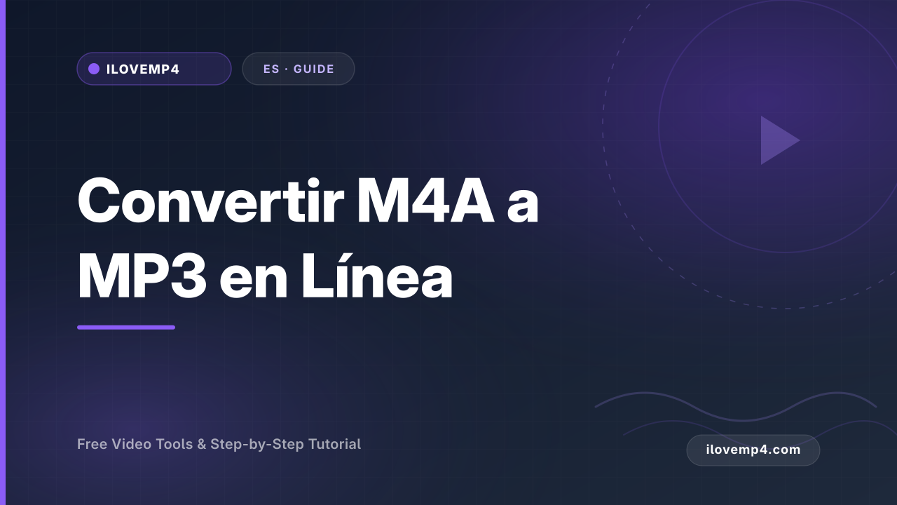 Convertir M4A a MP3 en Línea (Conversión de Audio Rápida)